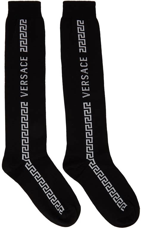 versace knee high socks|Versace socks price.